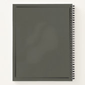 Gris femmes Perdre Grief Journal Carnet d'encre st (Dos)