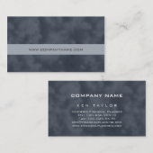 Gris financier de carte de visite d'ordinateur (Devant / Derrière)