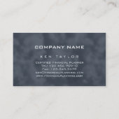 Gris financier de carte de visite d'ordinateur (Dos)