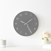 Gris Five O'Clock Somewhere Grande Horloge (Maison)