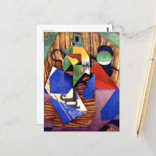 Gris - Fles Rum en Krant Briefkaart