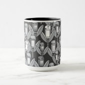 Gris Fleurs GPS Mug (Centre)
