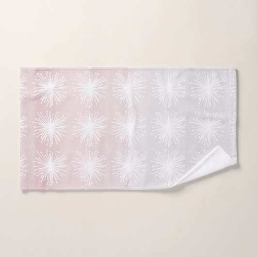 Gris floral  (Serviette à main)