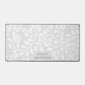 Gris Floral Fils Modèle Élégant Classé Élégant (Recto)