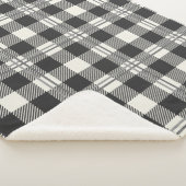Gris Foncé Chaud De Buffle Blanc Plaid (3/4)