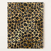 Gris foncé et huile d'or Léopard Brush Stroke (Dos)