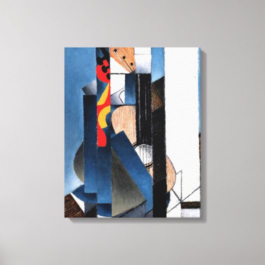 Gris - Gitaar, Canvas Afdruk (Voorkant)