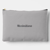 Gris - Grand sac d'accessoires solide (Recto)