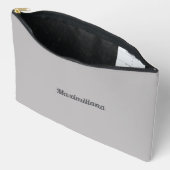 Gris - Grand sac d'accessoires solide (Ouvrir)