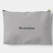 Gris - Grand sac d'accessoires solide (Verso)
