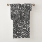 Gris graphite courbe texture rugueuse (En situation)