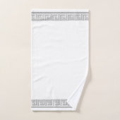 Gris Grecian Frieze Design (Serviette à main)