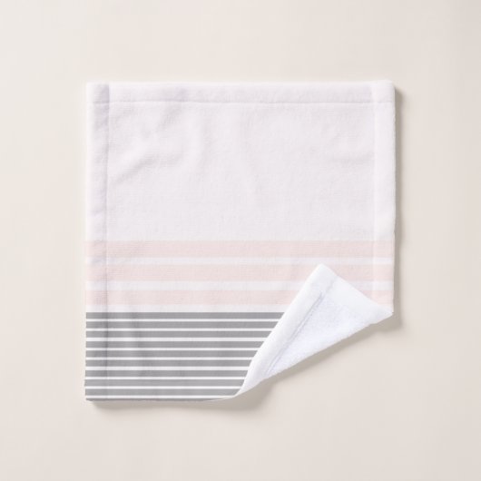 Gris Gris, Blanc Rose (Gant de toilette)