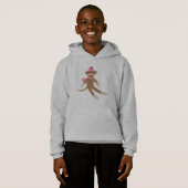 gris/gris de sweatshirt de sweat - shirt à capuche (Devant entier)