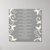 Gris Gris "Do It Anyway" Toile Enveloppé Imprimer (Recto)