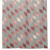 gris gris élégant de rideau en douche de diamant (Devant)