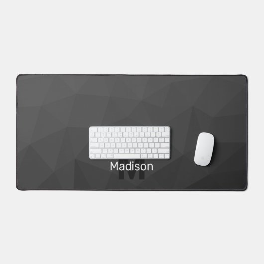 Gris gris foncé Gradient Mesh Motif géométrique (Clavier et souris)