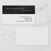 Gris Gris Gris Blancs Procureur à la Carte de visi (Devant / Derrière)