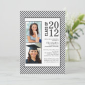 Gris Gris Moderne - Invitation à la licence photo (Debout devant)