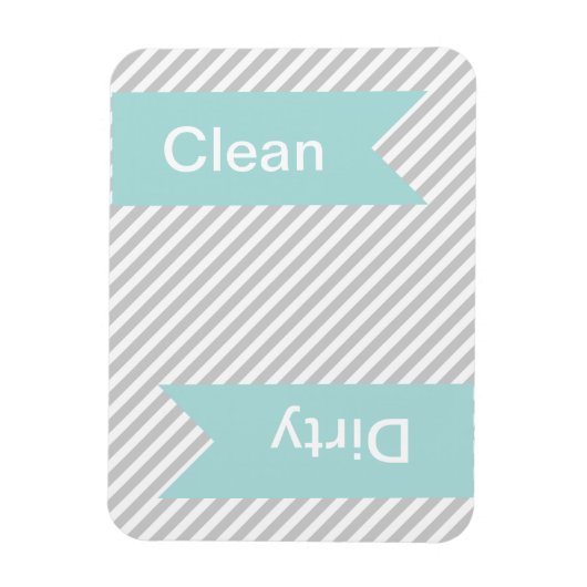 Gris Gris Propre - Magnets de lave-vaisselle sale (Vertical)