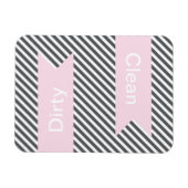 Gris Gris Propre - Magnets de lave-vaisselle sale (Horizontal)