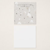 Gris Gris Terrazzo Elevage Cartes d'affichage (Devant & derrière)