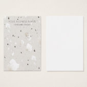 Gris Gris Terrazzo Elevage Cartes d'affichage (Devant & derrière)