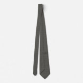Gris Houndstooth Retro Design Cravate (Dos)