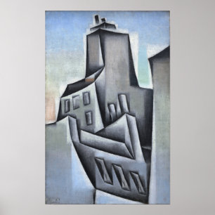 GRIS - Huizen in Parijs 1911 Poster