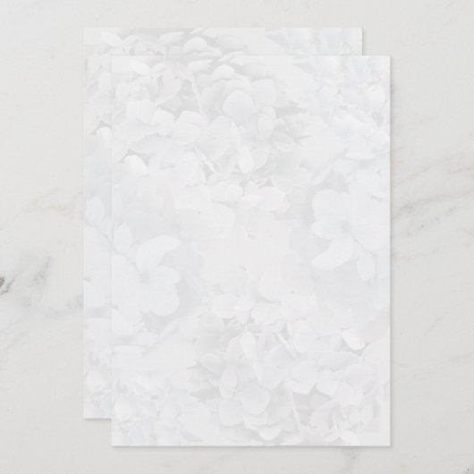Gris Hydrangea Floral Programme Papier de ventilat (Devant / Derrière)