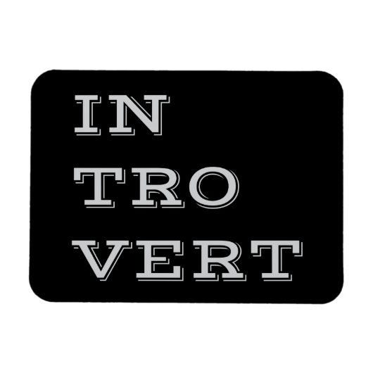 Gris Introvert Flexi Magnet (Horizontal)