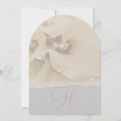Gris ivoire Calla Lily Faire-part de mariage Flora (Dos)