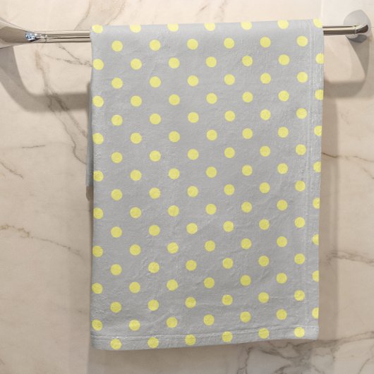 Gris jaune à pois