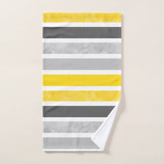 Gris Jaune Blancs (Serviette à main)
