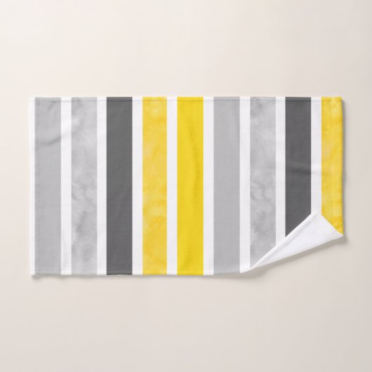Gris Jaune Blancs (Serviette à main)
