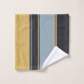 Gris jaune, bleu et gris (Gant de toilette)