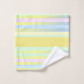Gris Jaune, Bleu, Vert, Rose (Gant de toilette)