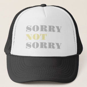 Gris Jaune Désolé Pas Désolé Casquette