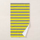 Gris jaune et charbon (Serviette à main)
