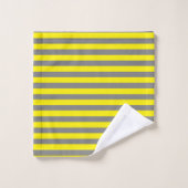 Gris jaune et charbon (Gant de toilette)