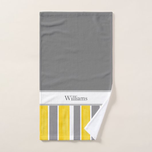 Gris Jaune Gris Blanc Gris Moderne 2 (Serviette à main)