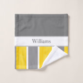 Gris Jaune Gris Blanc Gris Moderne 2 (Gant de toilette)