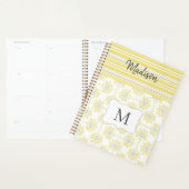 Gris Jaune Gris Gris Abee Monogramme tendance (Devant avec enveloppe)