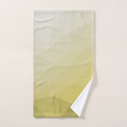 Gris jaune ombre Mesh cool élégant Motif (Serviette à main)