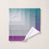 gris magenta turquoise (Gant de toilette)