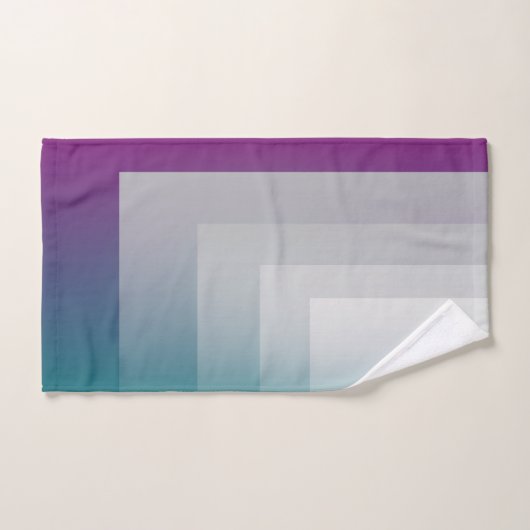 gris magenta turquoise (Serviette à main)