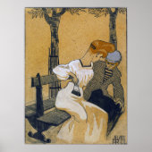 GRIS - Man en vrouw op bank 1908 Poster (Voorkant)