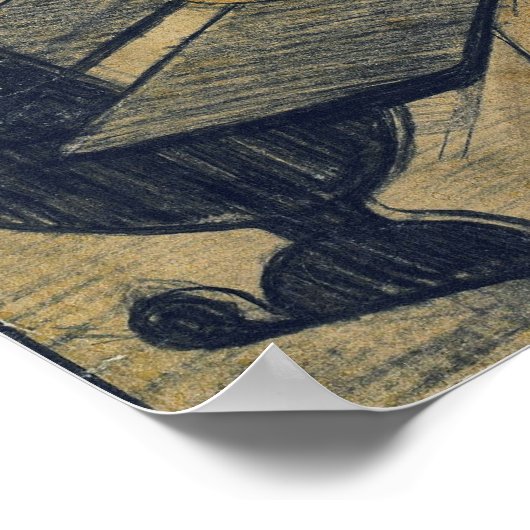 GRIS - Man en vrouw op bank 1908 Poster (Hoek)