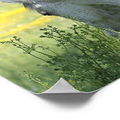 Gris Mare & Fleur sauvage Belle affiche Cheval (Coin)