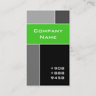 Gris moderne de vert de chaux de carte de visite